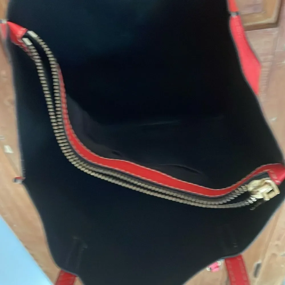 Marc Jacobs The Bold Grind East/West burnt orange leather pocket tote bag
